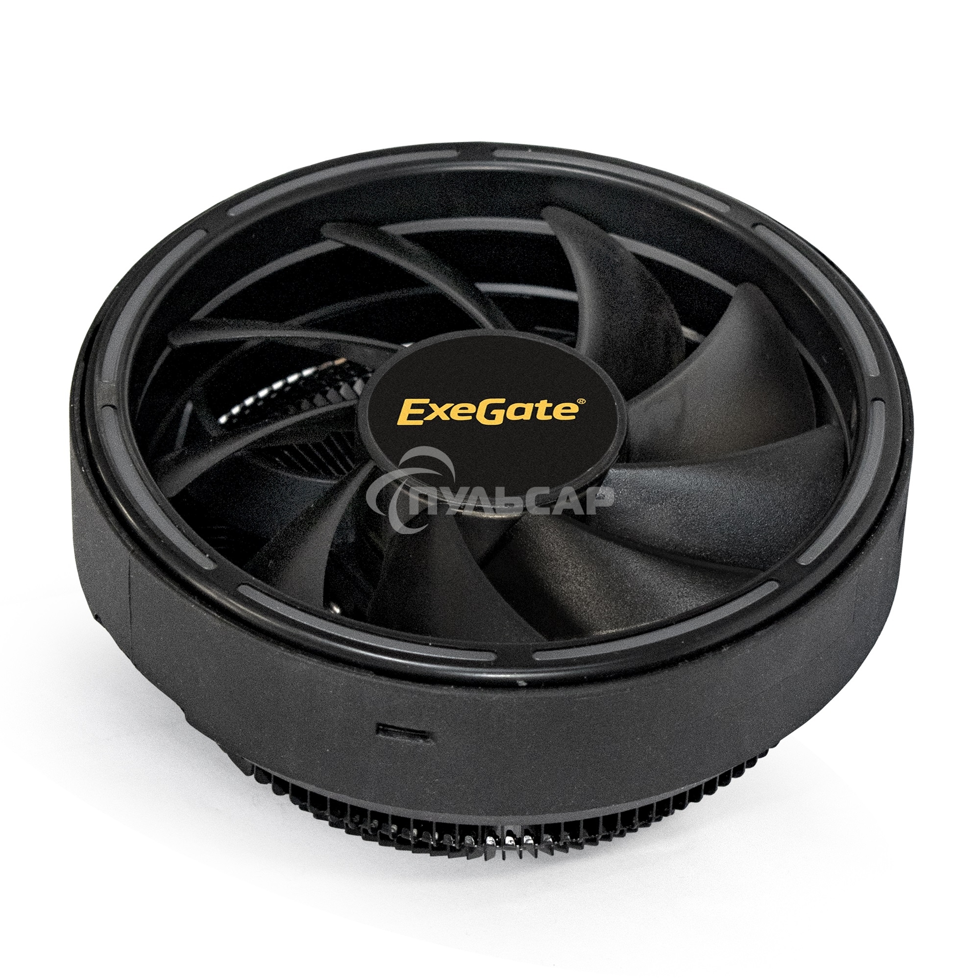 Кулер для процессора ExeGate Dark Magic EE126A-RGb черный, 120 мм, алюминий, 1800 об/мин, 18 дБ, 3 pin, 100 Вт, 95 мм