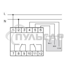 Реле уровня PZ-829 (двухуровневый монтаж на DIN-рейке 35мм 230В AC 2х16А 2перкл. IP20) F&F EA08.001.002