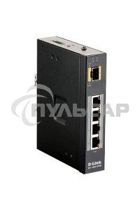Коммутатор D-Link DIS-100G-5PSW/A1A Промышленный неуправляемый коммутатор с 4 портами 10/100/1000Base-T, 1 портом 1000Base-X SFP, функцией энергосбере
