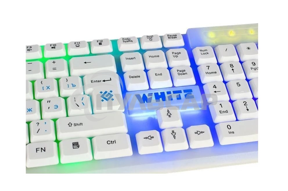 Клавиатура проводная Defender GK-172, USB, белый