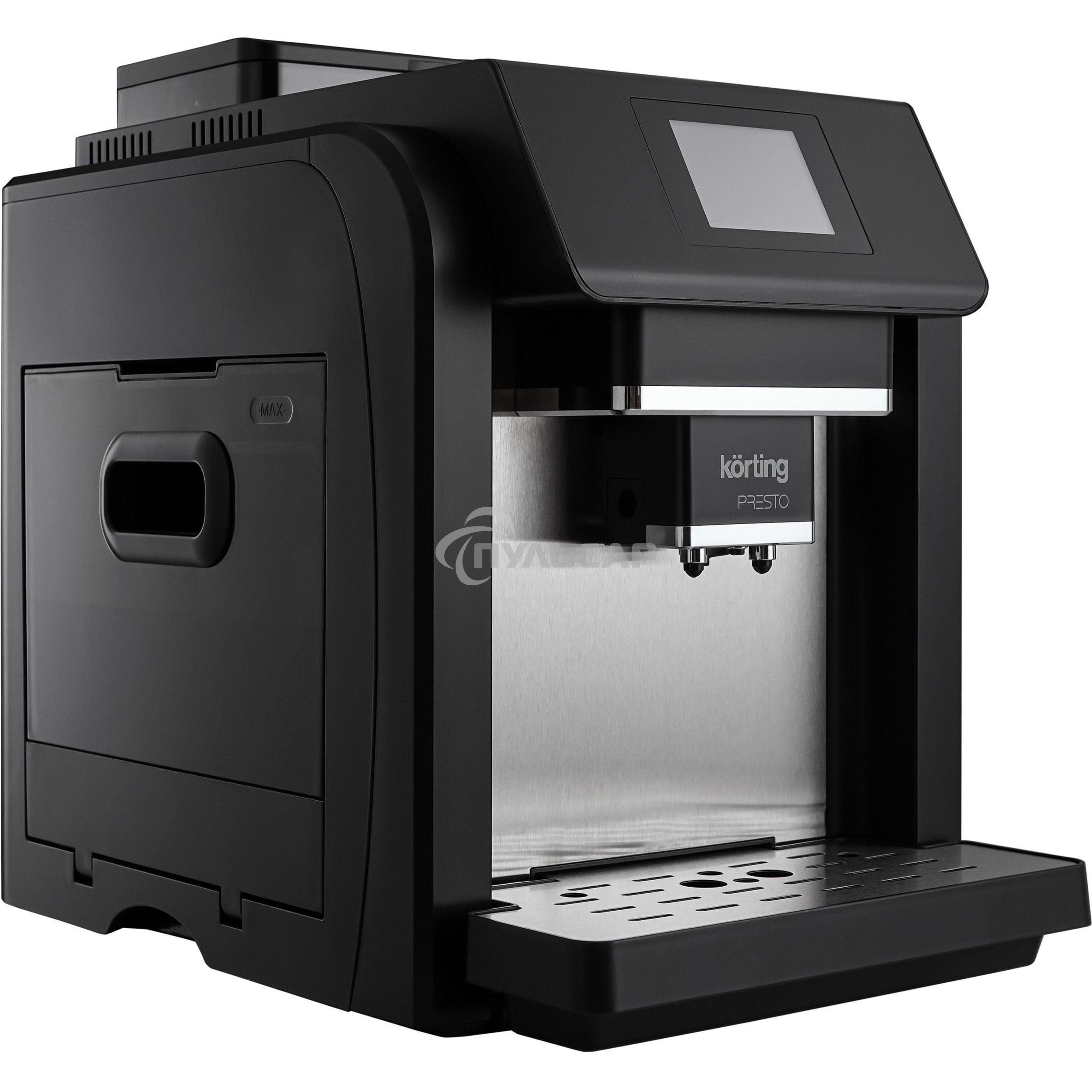 Кофемашина автоматическая Korting KACM 2009 PRESTO черный, зерновой/молотый, 2 л, 1400 Вт, 19 бар