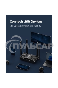 Маршрутизатор Cudy BE3600 Gigabit Dual Band Wi-Fi 7 Mesh Router, Chipset Broadcom, 802.11be/ax/ac/a/b/g/n, 2882Mbps at 5GHz + 688Mbps at 2.4GHz, 5 x 10/100/1000Mbps Ports, 4 x 5dBi fixed antennas, WiFi router/AP/ Repeater/WISP Mode, PPTP/L2TP/OpenVPN/Wire