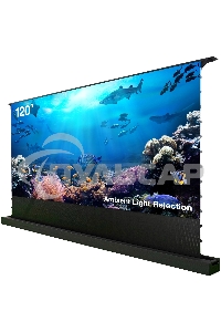 Экран Cactus 148x263см FloorRising CS-PSFRALR-263X148 16:9 напольный рулонный черный (моторизованный привод)