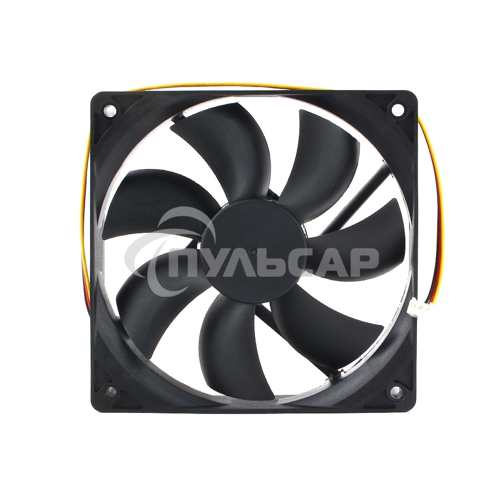 Вентилятор для корпуса Gembird 16609 черный, 120 мм, 1550 об/мин, 22.5 дБ, 3 pin