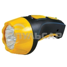 Фонарь LED 3804 (аккум 220В черн/жел. 4 LED; SLA пласт. короб) Ultraflash 9215