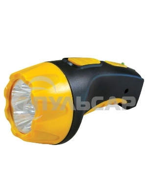 Фонарь LED 3804 (аккум 220В черн/жел. 4 LED; SLA пласт. короб) Ultraflash 9215