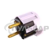 Вилка электрическая штепс. угловая с заземл. 16А бел. БЕЛТИЗ В16-003