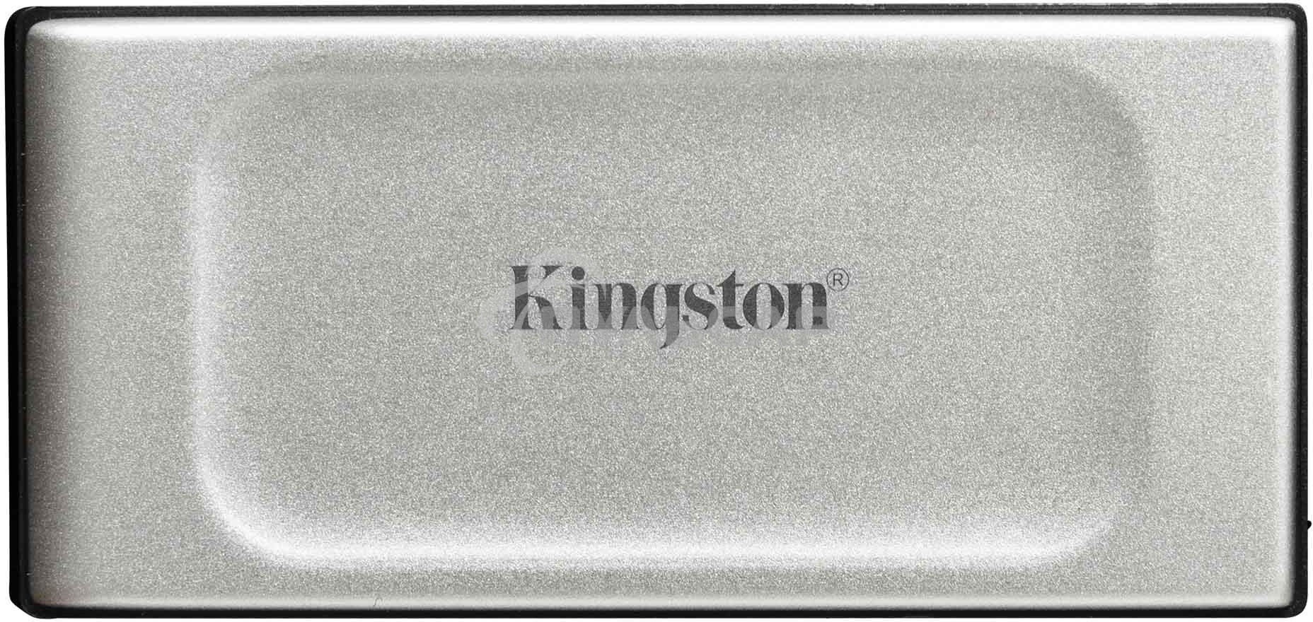 Внешний SSD Kingston XS2000, 2TB, USB 3.2 Gen 2x2 Type-C, R/W 2000/2000, серебристый