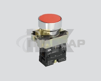 Кнопка управления LAY5-BA51 без подсветки желтая 1з    BBT60-BA-K05   IEK