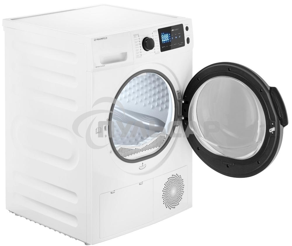 Сушильная машина MAUNFELD MFDM169WH белый, 9 кг, сушка - конденсационная, программ - 16, 59.5 x 84.5 x 64 см