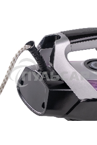 Утюг Galaxy Line GL 6128, фиолетовый с черным, паровой, 2200 Вт, постоянный пар 30 г/мин, паровой удар 140 г/мин, функции: самоочистка, антикапля, антинакипь, функция увлажнения, вертикальное отпаривание, защита от перегрева, индикатор нагрева, керамическ