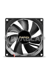 Вентилятор для корпуса ExeGate EX09225B2P-24 черный, 92 мм, 2750 об/мин, 34.4 дБ, 2 pin