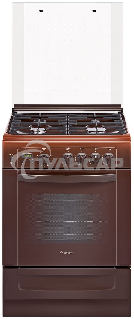 Плита газовая Gefest ПГ 6100-03 0003 коричневый, конфорок 4 шт, духовка 52 л, 60 см x 85 см x 60 см