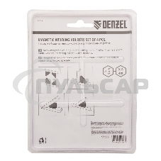 Набор из 4 магнитных фиксаторов для сварочных работ Denzel