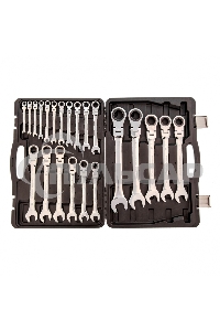 Набор ключей комбинированных Matrix, трещоточных шарнирных 22шт.