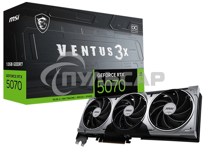 Видеокарта MSI GeForce RTX 5070 12G VENTUS 3X OC