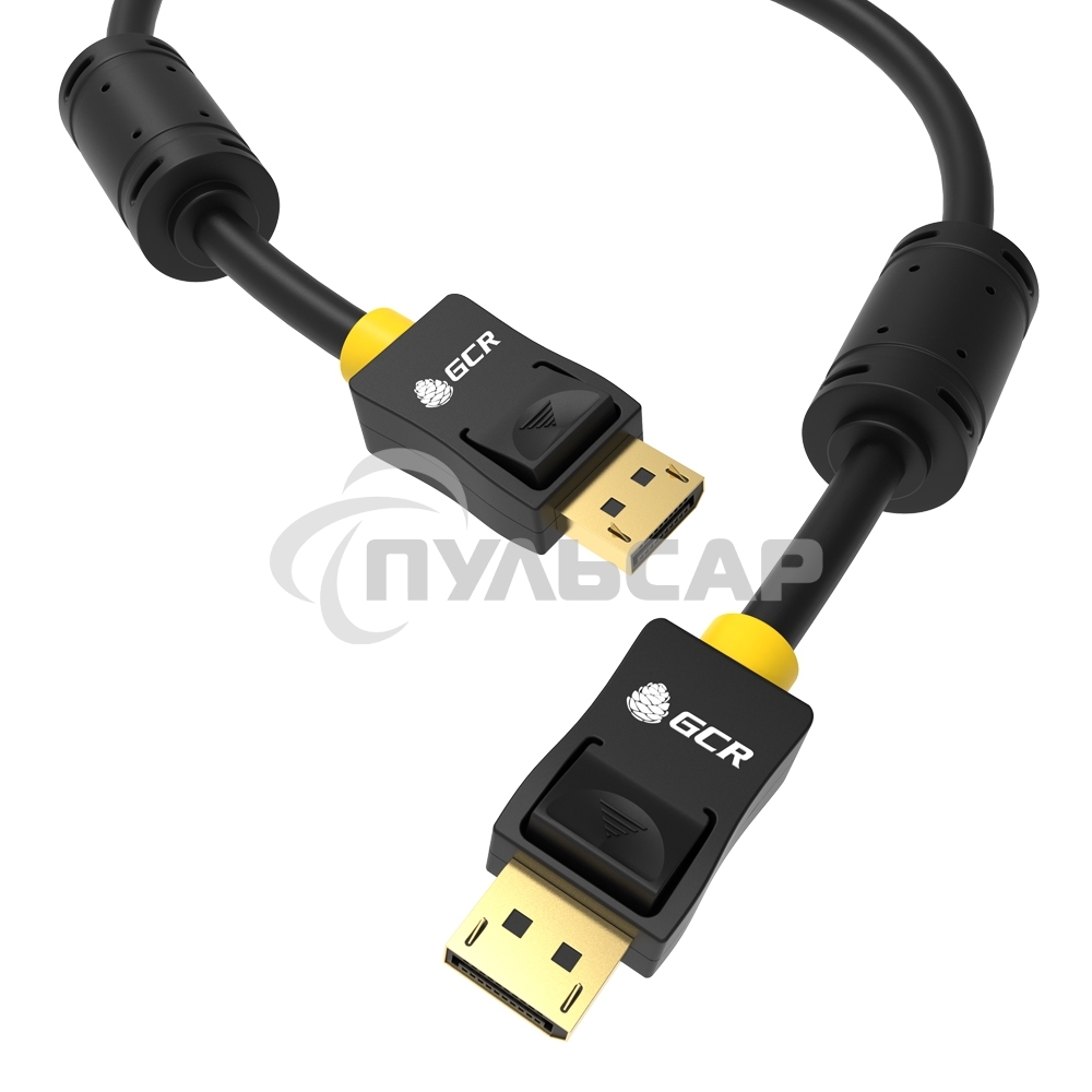 Кабель GCR PROF 2.0m DisplayPort v1.4, 8 K 60Hz, 4 K 165Hz, 20M/20M, черный, ферритовые кольца, 28/28 AWG, GCR-51916 GCRКабель PROF 2.0m DisplayPort v1.4, 8 K 60Hz, 4 K 165Hz, 20M/20M, черный, ферритовые кольца, 28/28 AWG, GCR-51916