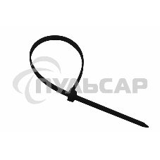 Хомут-стяжка кабельная нейлоновая Rexant 200 x4,8 мм, черная, упаковка 100 шт.