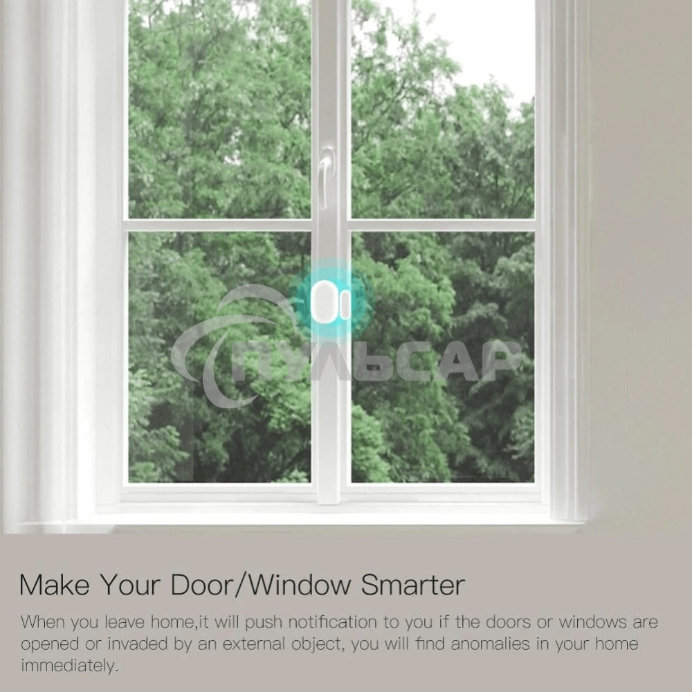 Датчик открытия дверей и окон MOES Door&Window Sensor ZSS-X-GWM-C, Zigbee, CR2032