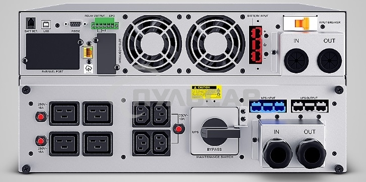 Источник бесперебойного питания CyberPower OLS6KERT5U Online 6000VA/6000W USB/RS-232/Dry/EPO/SNMP/CloudCard/(4 IEC С13, 4 IEC C19, terminal block)/bat.detect./МВ NEW