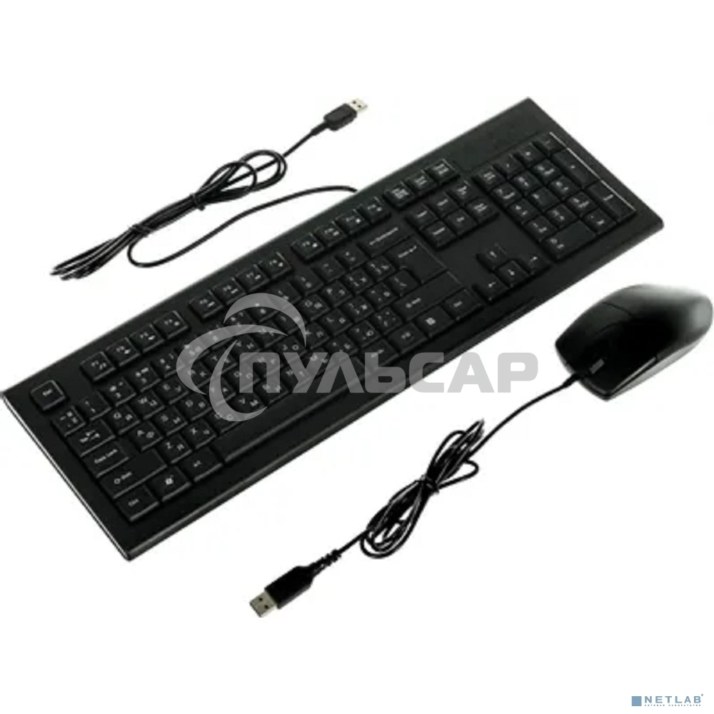 Комплект клавиатура + мышь A4 Bloody KR-8520D / USB/ Wired / черный