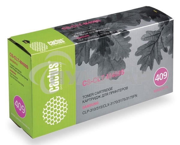 Картридж лазерный Cactus CS-CLT-M409S пурпурный (1000 стр.) для Samsung CLP-310/315/CLX-3170/3175/3175FN
