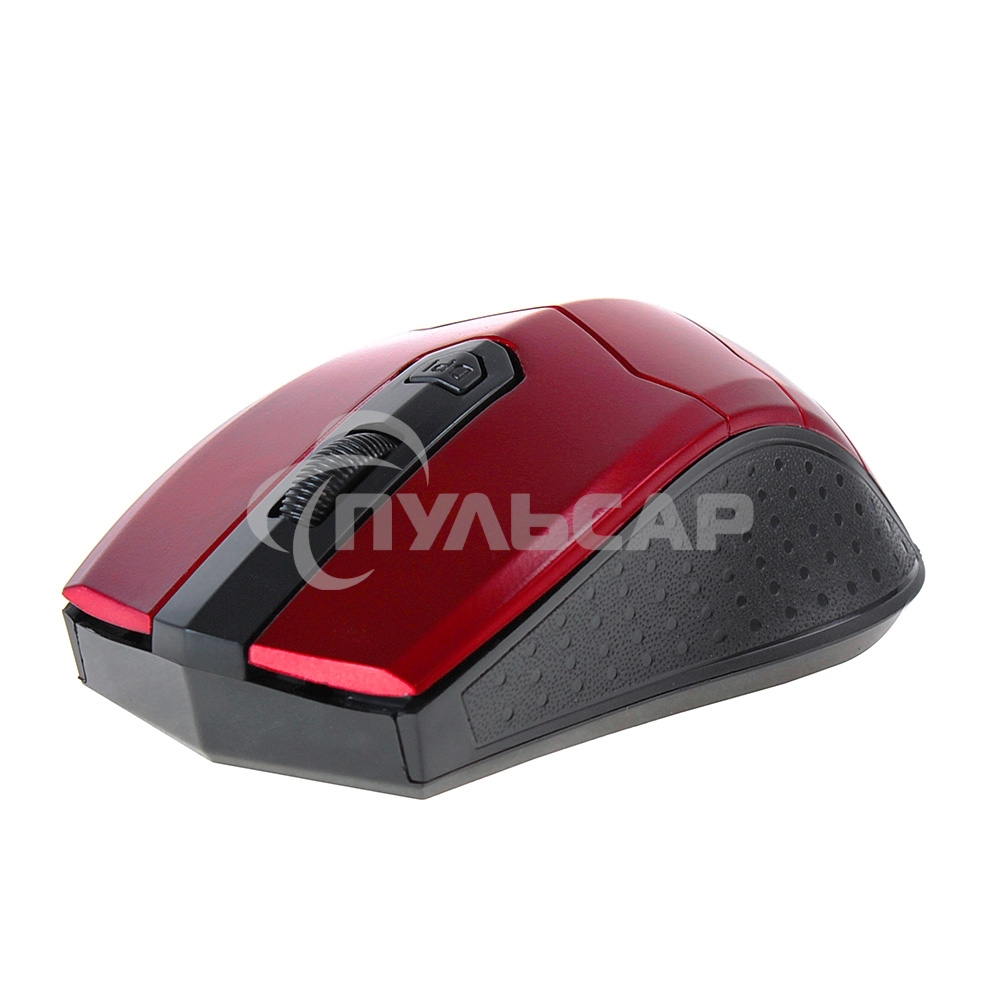 Мышь беспроводная Crown CMM-934W красный/черный, 1200 dpi, радиоканал, USB, кнопки - 4