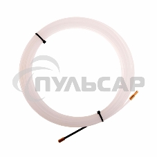 Протяжка кабельная Rexant (мини УЗК в бухте), 10 м нейлон, d=3 мм, латунный наконечник, заглушка