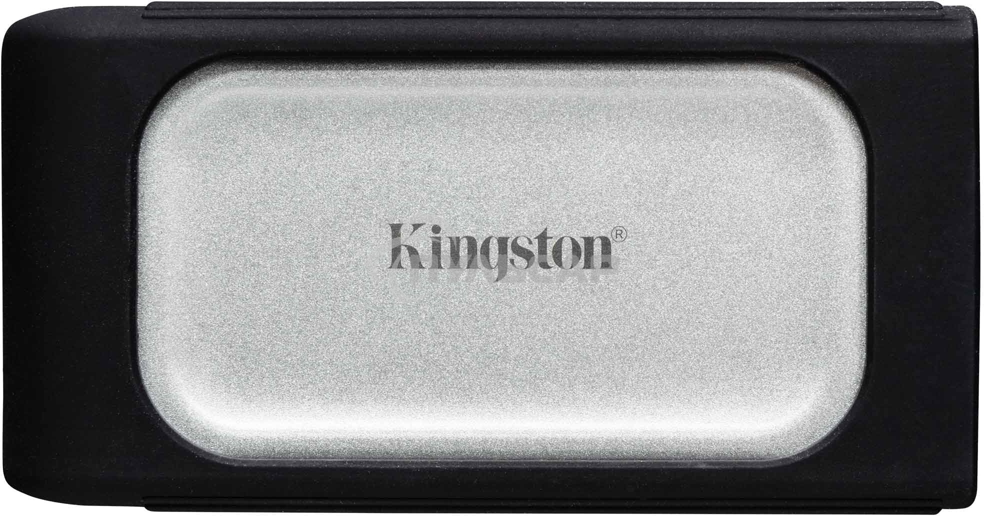 Внешний SSD Kingston XS2000, 2TB, USB 3.2 Gen 2x2 Type-C, R/W 2000/2000, серебристый