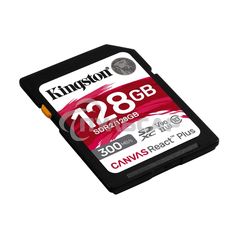 Флеш карта Kingston 128Gb Canvas React Plus SDXC UHS-II 300R/260W U3 V90