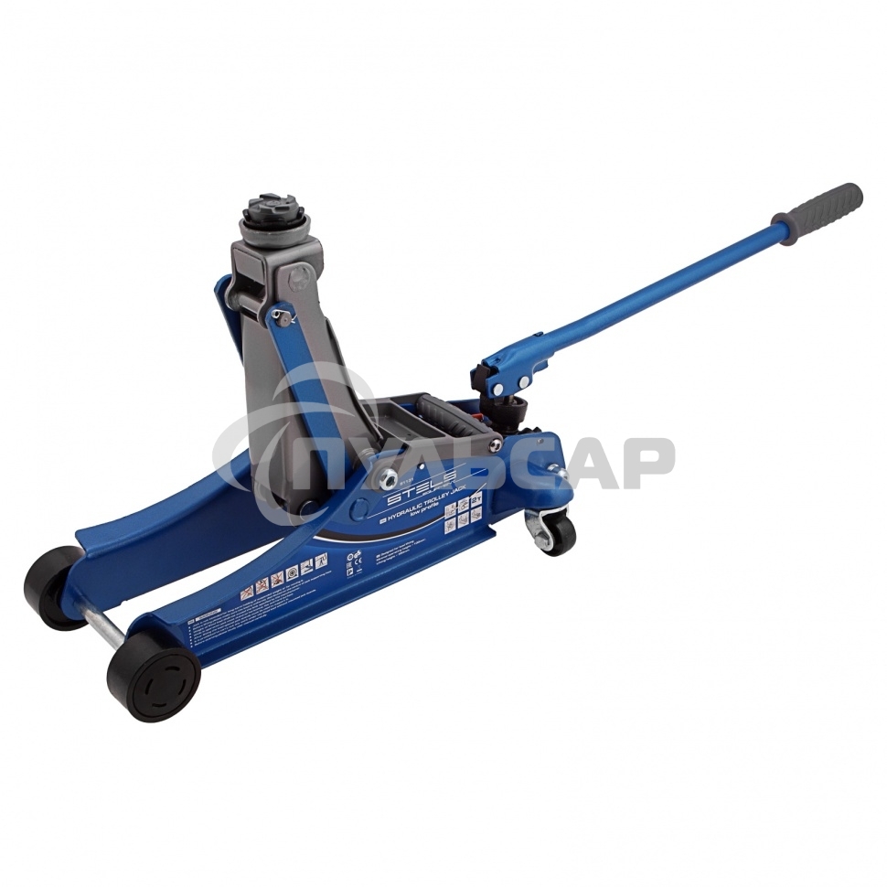 Домкрат STELS 51131гидравлический подкатной поворотная рукоятка 2т low profile 100-350мм