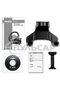 Руль SVEN GC-W800 (педали, вибро, скоба, D-pad, 12 кл, PC/PS3/PS4/XBOXONE/Xinput)