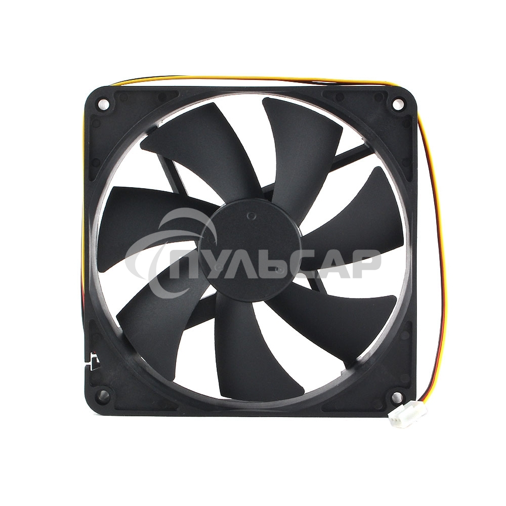 Вентилятор для корпуса Gembird 16610 черный, 140 мм, 1500 об/мин, 32.5 дБ, 3 pin