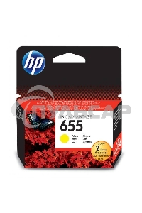 Картридж струйный HP 655 CZ112AE желтый для HP DJ IA 3525/4615/4625/5525/6525 (600стр.)