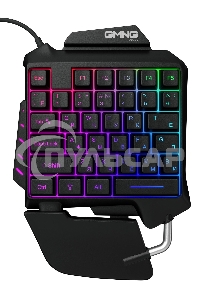 Игровой блок Oklick/Оклик GMNG 703GK черный USB for gamer LED (подставка для запястий)