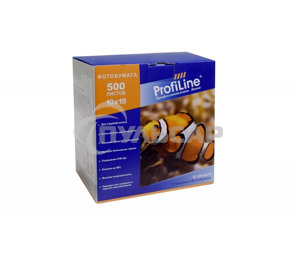 БГ-230-10x15-500 Фотобумага глянцевая 230 г/м2, 10x15, 500л, 5760 dpi (Mi)