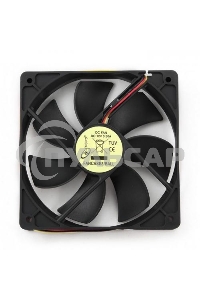 Вентилятор для корпуса Gembird FANCASE3/BALL черный, 120 мм, 2000 об/мин, 38 дБ, 3 pin