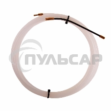 Протяжка кабельная Rexant (мини УЗК в бухте), 5 м нейлон, d=3 мм, латунный наконечник, заглушка