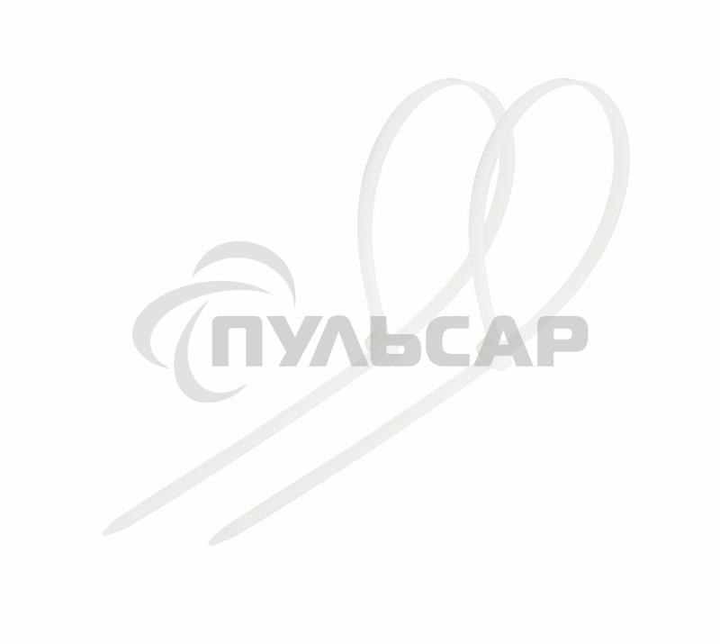 Хомут-стяжка кабельная нейлоновая Rexant 200 x4,8 мм, белая, упаковка 100 шт.