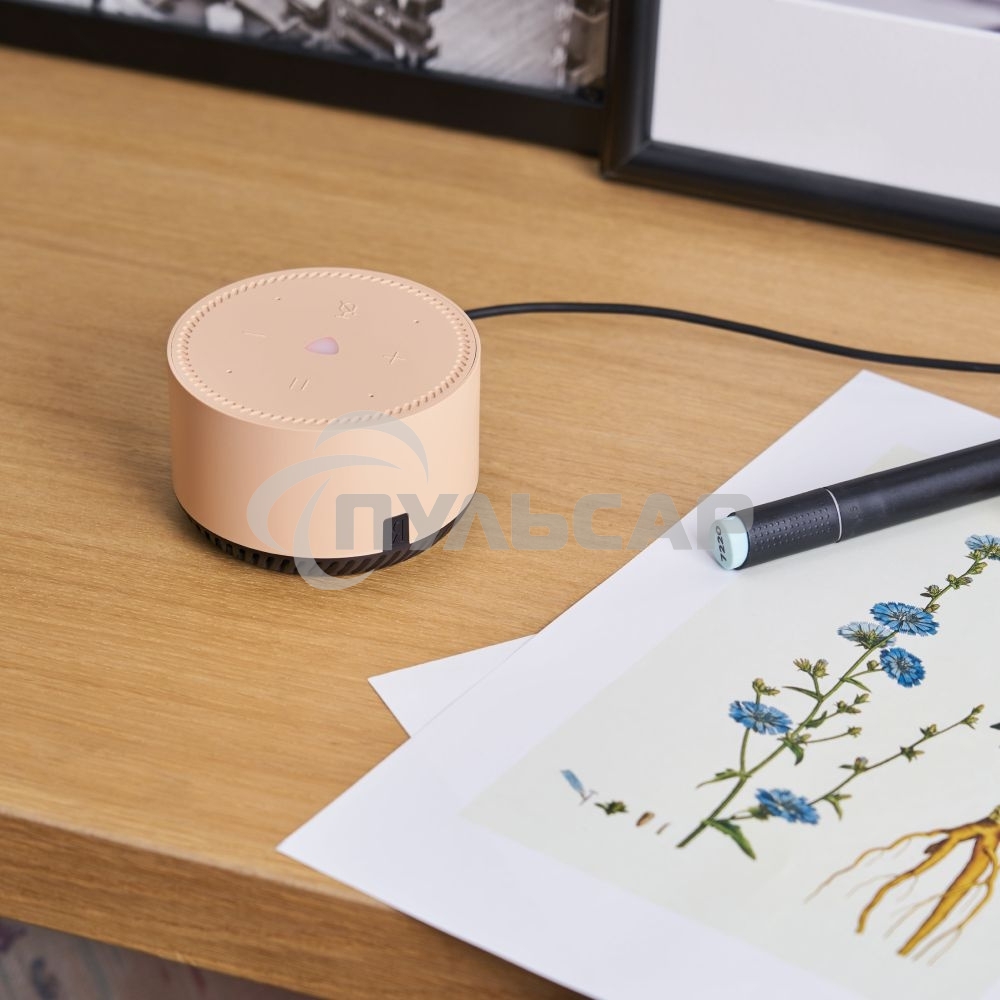 Умная колонка Яндекс Станция Лайт, 5Вт, с голосовым ассистентом Алиса, бежевый (YNDX-00025B)