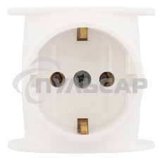 Набор тройников электрических универсальных Rexant 16 А, одно гнездо с заземлением, белый (2 шт./уп.)
