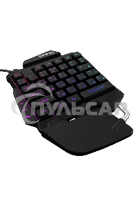 Игровой блок Oklick/Оклик GMNG 703GK черный USB for gamer LED (подставка для запястий)