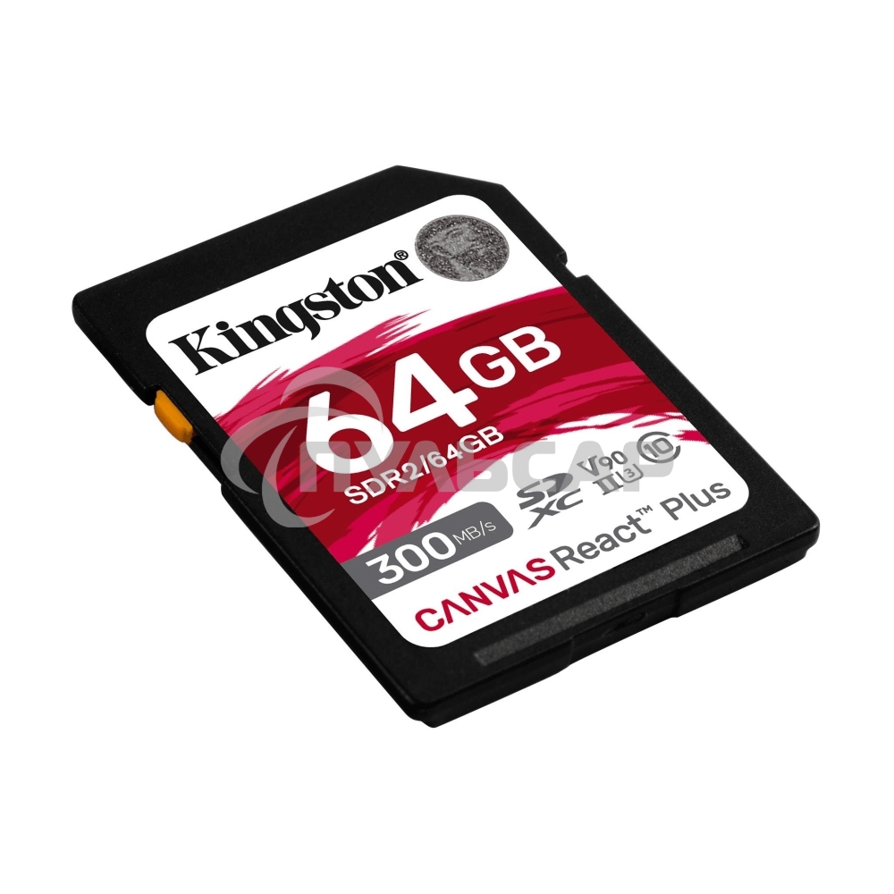 Флеш карта SDHC 64Gb Kingston SDHC, UHS-I Class U3 V90, чтение: 300Мб/с, запись: 260Мб/с SDR2/64Gb