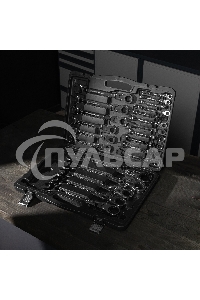 Набор ключей комбинированных Matrix, трещоточных шарнирных 22шт.