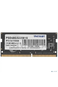 Оперативная память Patriot Signature, DDR4, 8Gb (1x8 Gb), 3200 MHz, CL22, SO-DIMM
