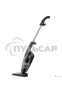 Пылесос вертикальный Deerma DX115C черный, питание от сети, 600 Вт, уборка сухая, пылесборник 1.2 л