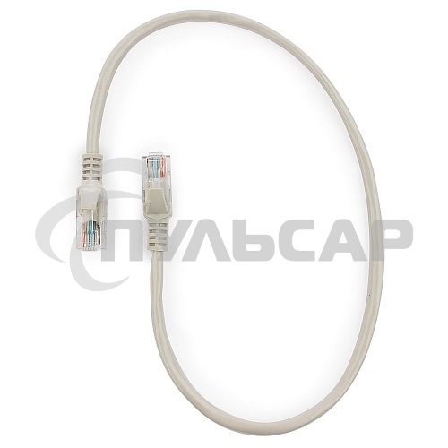 Патч-корд UTP Cablexpert кат.5e, 0.5м, литой, многожильный (серый)