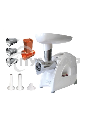 Мясорубка электрическая Аксион М641.03 белый, 2000 Вт, до 3 кг/мин