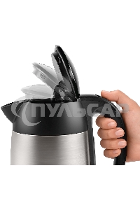 Чайник электрический Bosch TWK3P420 1.7л. 2400Вт черный (корпус: нержавеющая сталь)