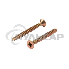 Саморез универсальный KRANZ 5х50, желтый цинк, упаковка поставщика ( 4 000 шт. )